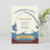 Party zum Einfachen Meeresfischfang Einladung (Stehend Vorderseite)