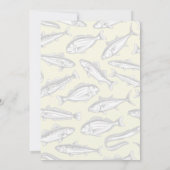 Party zum Einfachen Meeresfischfang Einladung (Rückseite)