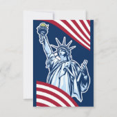 Party zum Freiheitsring zum Unabhängigkeitstag gel Einladung (Rückseite)