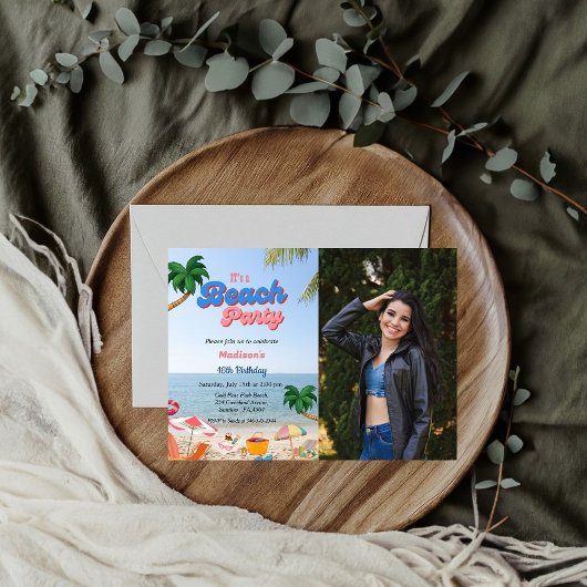 Party zum Geburtstag eines Mädchens, tropischer Ge Einladung