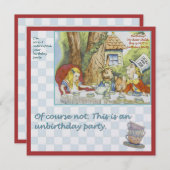 Party zum Geburtstag Einladung (Vorne/Hinten)