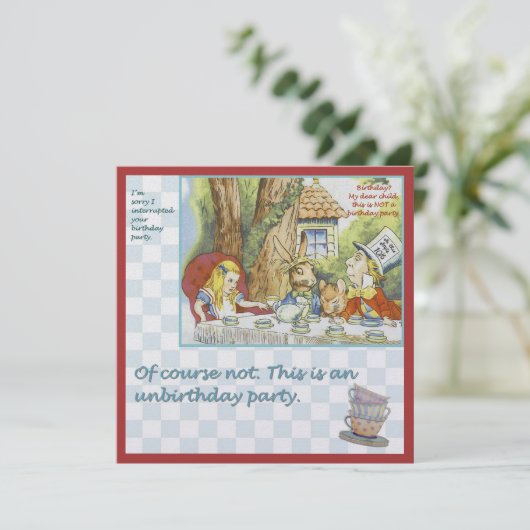 Party zum Geburtstag Einladung (Stehend Vorderseite)