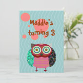 Party zum Geburtstag Einladung (Stehend Vorderseite)