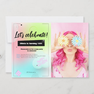 Party zum Geburtstag Einladung