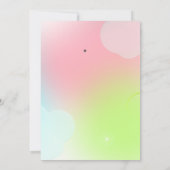 Party zum Geburtstag Einladung (Rückseite)