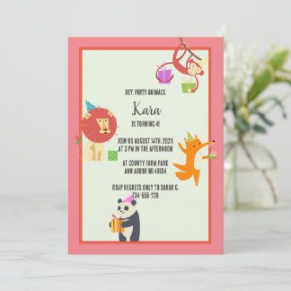 Party zum Geburtstag Einladung