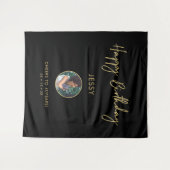 Party zum Geburtstag Foto im Hintergrund Wandteppich (Vorderseite (Horizontal))