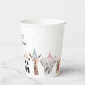 Party zum Geburtstag Pappbecher (Rückseite)