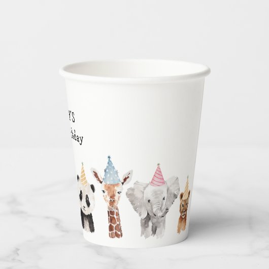 Party zum Geburtstag Pappbecher (Rückseite)