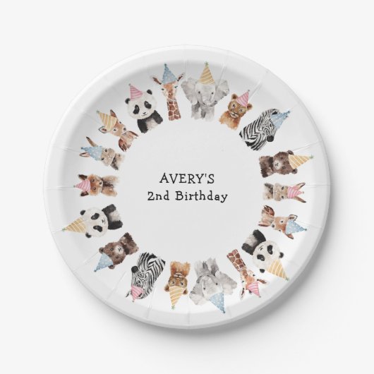 Party zum Geburtstag Pappteller (Vorderseite)