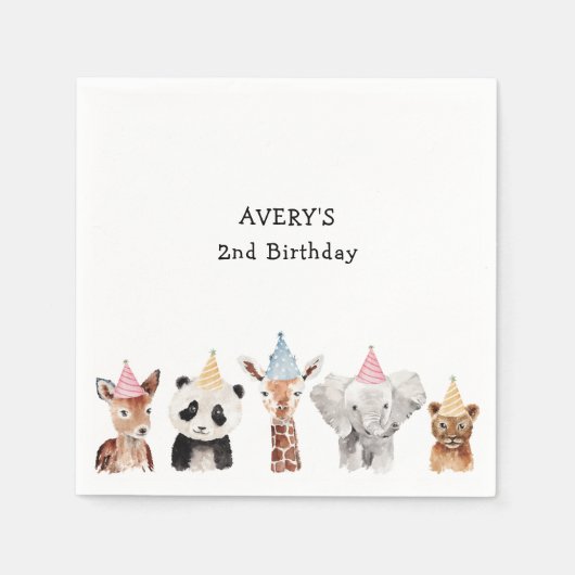 Party zum Geburtstag Serviette (Vorderseite)