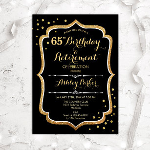 Party zum Geburtstag und zur Pensionierung - Schwa Einladung