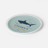 Party zum Geburtstag von Haifischen Pappteller (Schrägansicht)