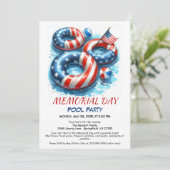 Party zum Gedenktag | Summer Bash Einladung (Stehend Vorderseite)