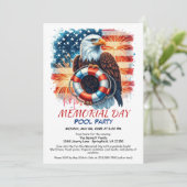 Party zum Gedenktag | Summer Bash Einladung (Stehend Vorderseite)