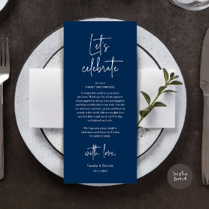 Party zum Hochzeitsplatz zum Abendessen dank Karte