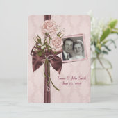 Party zum Hochzeitstag Einladung (Stehend Vorderseite)