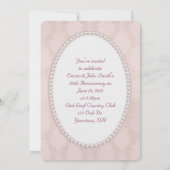 Party zum Hochzeitstag Einladung (Rückseite)