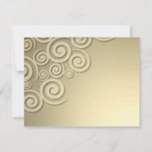 Party zum Hochzeitstag förmliche Einladung (Rückseite)