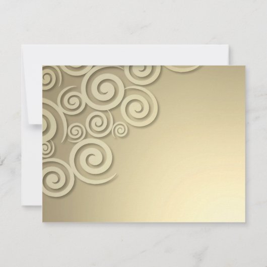 Party zum Hochzeitstag förmliche Einladung (Rückseite)