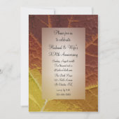 Party zum Hochzeitstag im Herbst Einladung (Vorderseite)