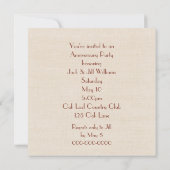 Party zum Jahrestag des Blumenhandels Einladung (Rückseite)