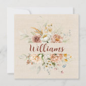 Party zum Jahrestag des Blumenhandels Einladung (Vorderseite)