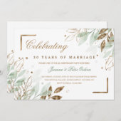 Party zum Jahrestag Einladung (Vorne/Hinten)