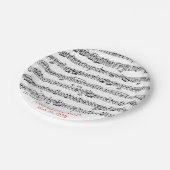 Party zum Jubiläum von Noten Pappteller (Schrägansicht)