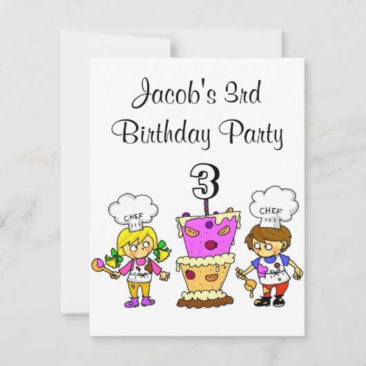 Party zum Kochen Einladung (Vorderseite)