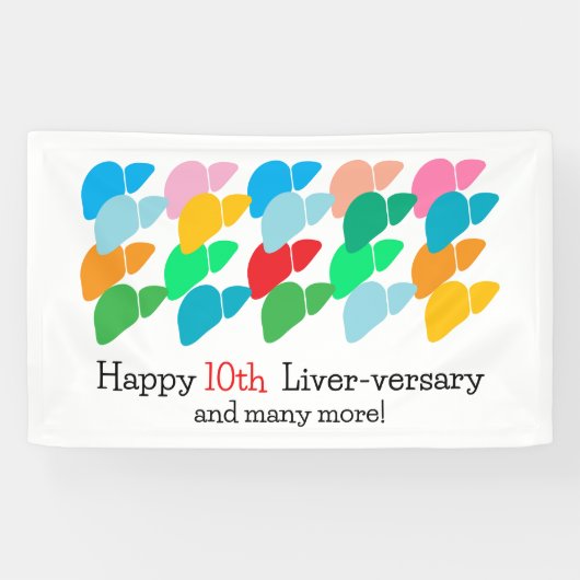 Party zum Lebensjahr Banner (Horizontal)