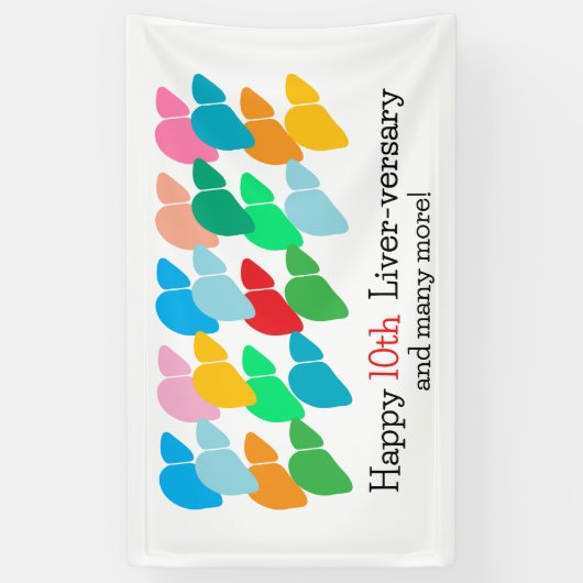 Party zum Lebensjahr Banner (Vertikal)