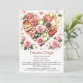 Party zum Muttertag - Charcuterie Einladung (Stehend Vorderseite)