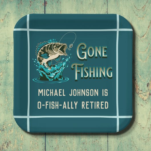 Party zum Ruhestand von Fischereifahrzeugen - Einl Pappteller