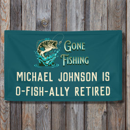 Party zum Ruhestand von Fischereifahrzeugen - Gone Banner