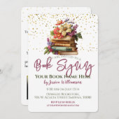 Party zum Starten der Buchsignatur Einladung (Vorne/Hinten)