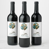 Party zum Starten des Autors Weinetikett (Flaschen)