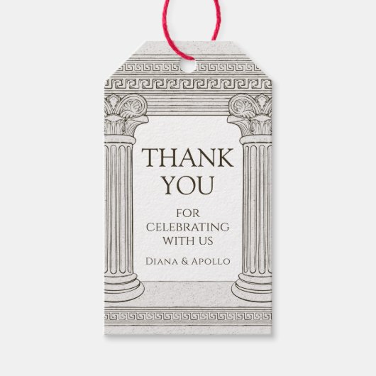 Party zum Thema Antike Geschichte Geschenkanhänger (Vorderseite)