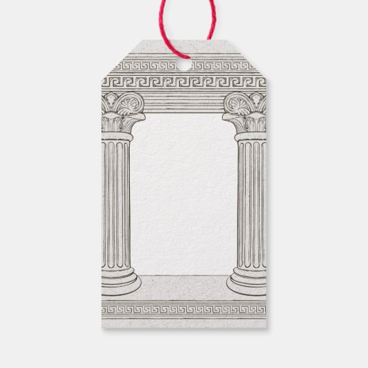 Party zum Thema Antike Geschichte Geschenkanhänger (Rückseite)