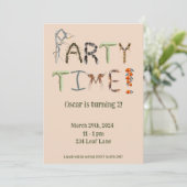 Party zum Thema Bug und Insekt Einladung (Stehend Vorderseite)