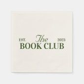 Party zum Thema "Club buchen" Serviette (Vorderseite)