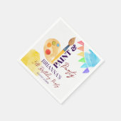 Party zum Thema Malerei und Party mit Monogramm Serviette (Ecke)