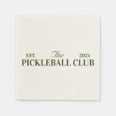 Party zum Thema Pickleball Serviette (Vorderseite)
