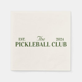 Party zum Thema Pickleball Serviette