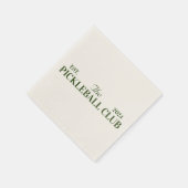 Party zum Thema Pickleball Serviette (Ecke)