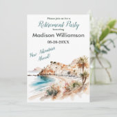 Party zum Thema "Reisen" Einladung (Stehend Vorderseite)