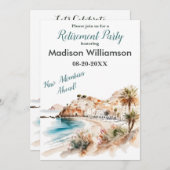 Party zum Thema "Reisen" Einladung (Vorne/Hinten)