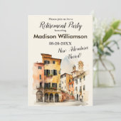 Party zum Thema "Reisen" Einladung (Stehend Vorderseite)