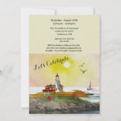 Party zum Thema "Reisen" Einladung (Rückseite)