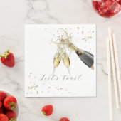 Party zum Toast des neuen Jahres gelassen Serviette (Beispiel)